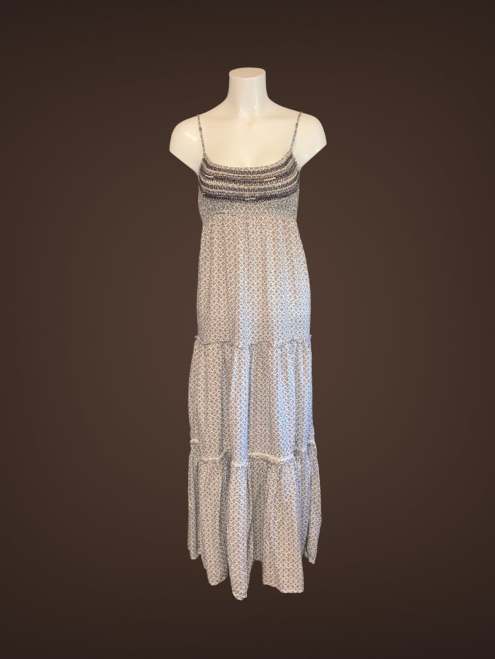 Women's American Eagle Flowy Tiered Maxi Summer Dress, Size XXSmall